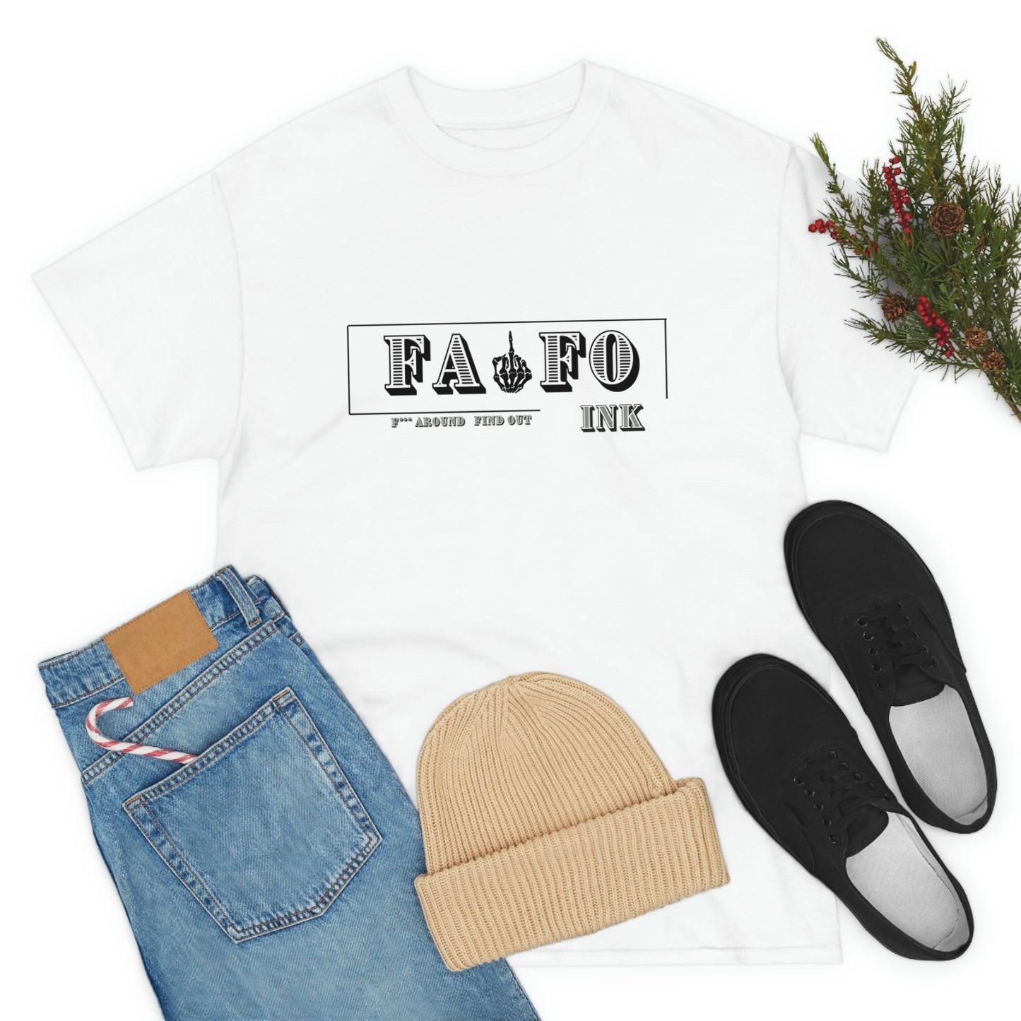 Unisex Heavy FAFO Logo Cotton Tee