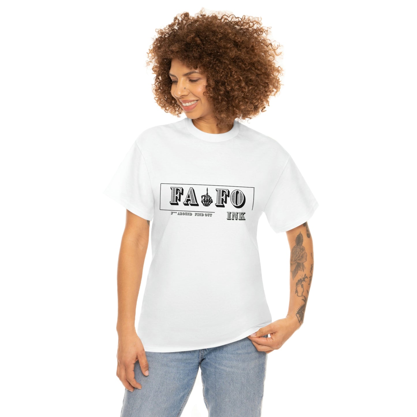 Unisex Heavy FAFO Logo Cotton Tee